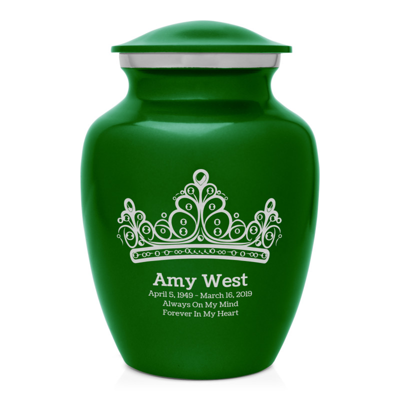 Princess Tiara Sharing Urn - Shamrock Green