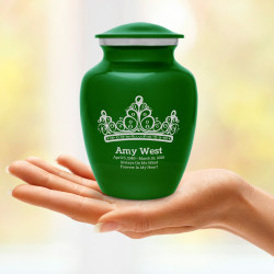Princess Tiara Sharing Urn - Shamrock Green