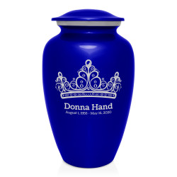 Princess Tiara Cremation Urn - Midnight Blue
