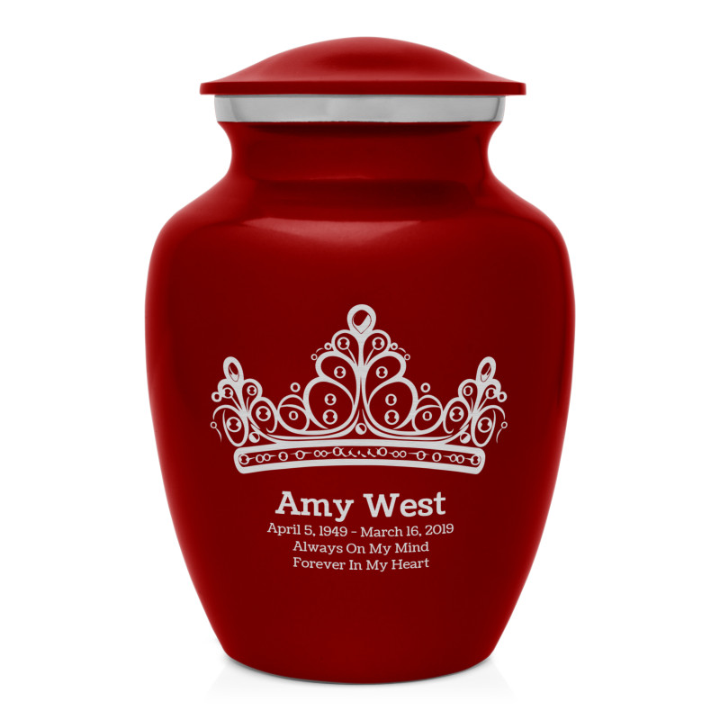 Princess Tiara Sharing Urn - Ruby Red