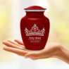 Princess Tiara Sharing Urn - Ruby Red