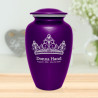 Princess Tiara Cremation Urn - Purple Luster