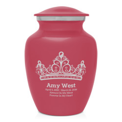 Princess Tiara Sharing Urn - Rose Pink