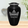 Princess Tiara Cremation Urn - Jet Black