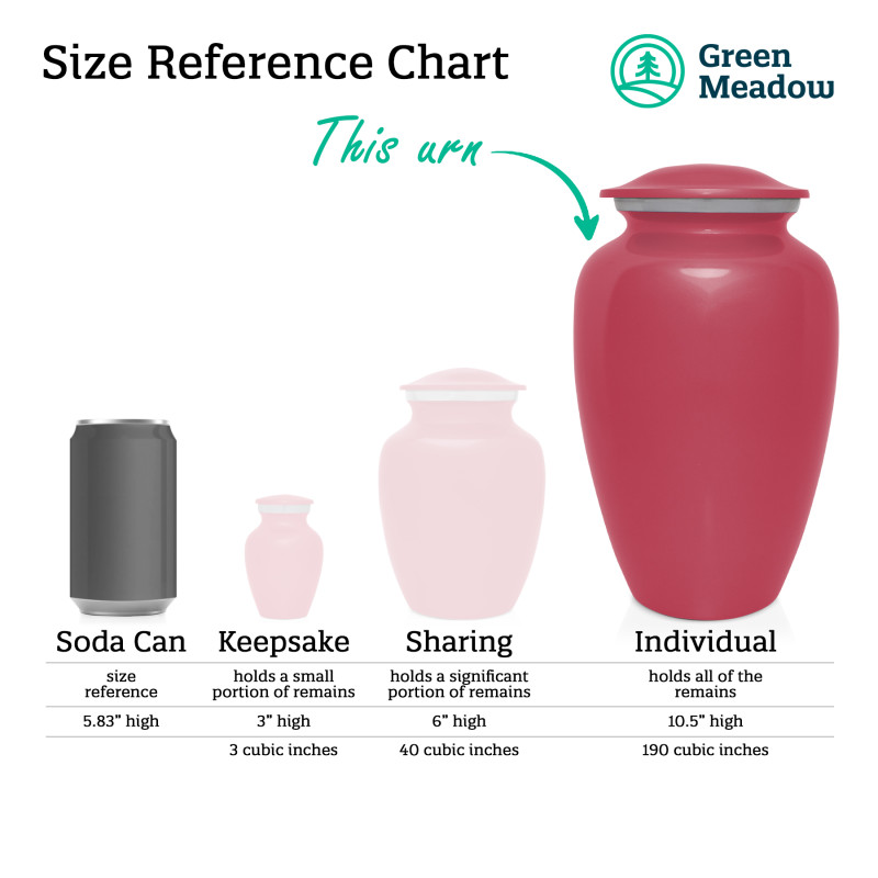 Princess Tiara Cremation Urn - Rose Pink