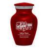 Fire Truck Keepsake Urn - Ruby Red