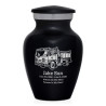 Fire Truck Keepsake Urn - Jet Black