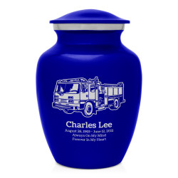 Fire Truck Sharing Urn - Midnight Blue
