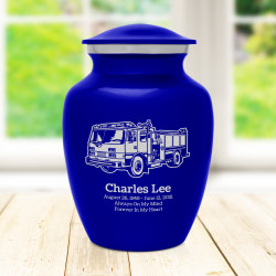 Fire Truck Sharing Urn - Midnight Blue