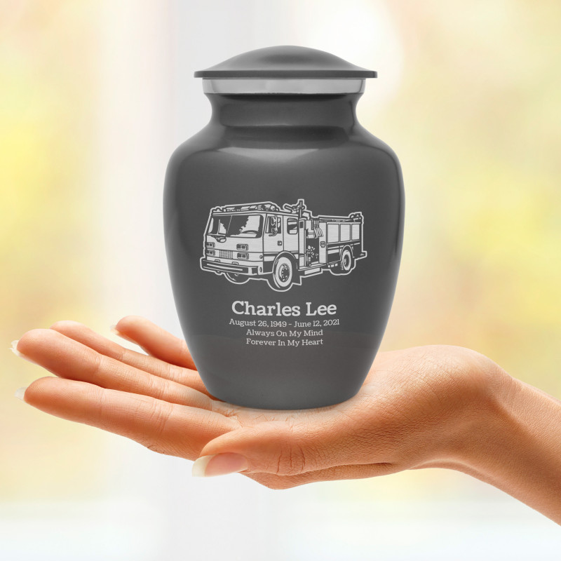 Fire Truck Sharing Urn - Gunmetal Gray
