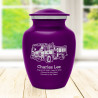 Fire Truck Sharing Urn - Purple Luster