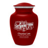 Fire Truck Sharing Urn - Ruby Red