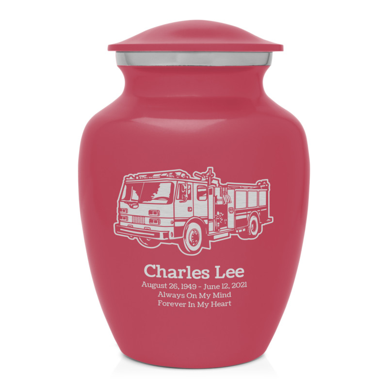 Fire Truck Sharing Urn - Rose Pink