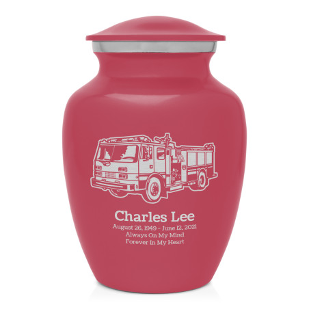 Fire Truck Sharing Urn - Rose Pink