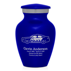 Police Car Keepsake Urn - Midnight Blue