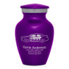 Police Car Keepsake Urn - Purple Luster