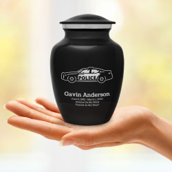 Police Car Sharing Urn - Jet Black