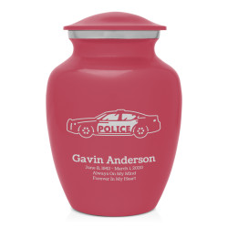 Police Car Sharing Urn - Rose Pink