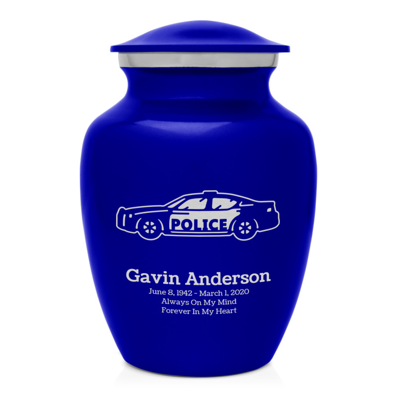 Police Car Sharing Urn - Midnight Blue