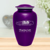 Police Car Cremation Urn - Purple Luster