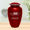 Police Car Cremation Urn - Ruby Red