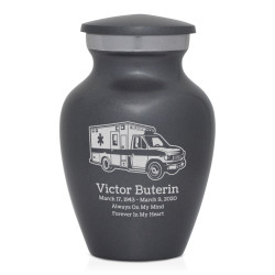 Ambulance Keepsake Urn - Gunmetal Gray