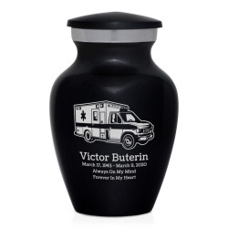 Ambulance Keepsake Urn - Jet Black