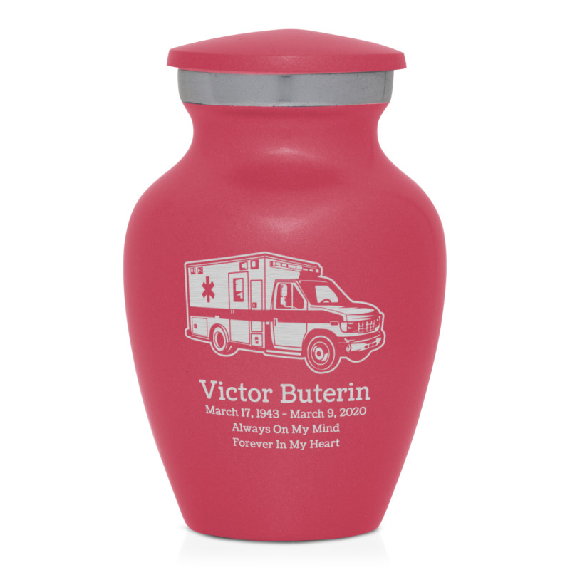Ambulance Keepsake Urn - Rose Pink