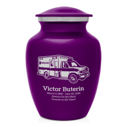 Ambulance Sharing Urn - Purple Luster