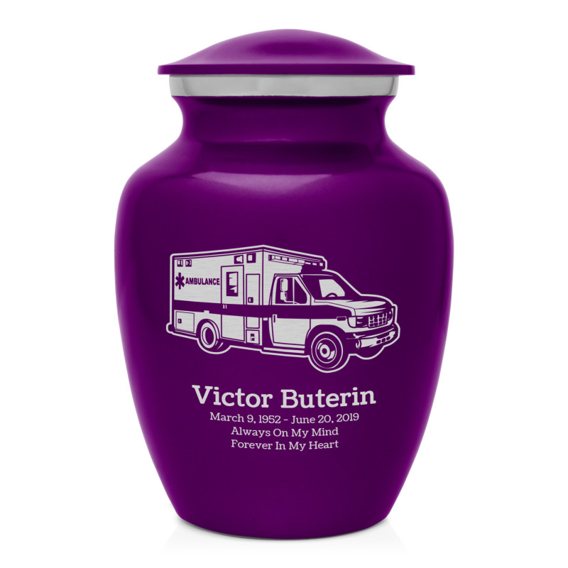 Ambulance Sharing Urn - Purple Luster
