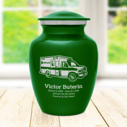 Ambulance Sharing Urn - Shamrock Green