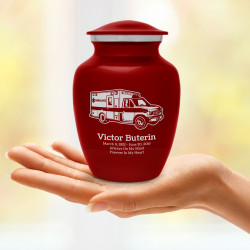 Ambulance Sharing Urn - Ruby Red