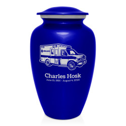 Ambulance Cremation Urn - Midnight Blue