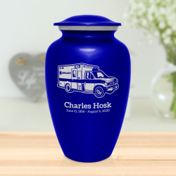 Ambulance Cremation Urn - Midnight Blue