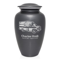 Ambulance Cremation Urn - Gunmetal Gray