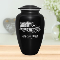 Ambulance Cremation Urn - Jet Black