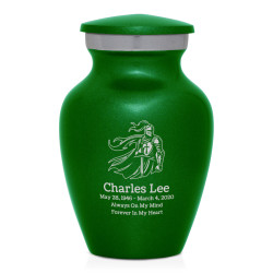 Knight Keepsake Urn - Shamrock Green