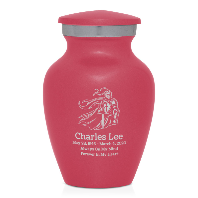 Knight Keepsake Urn - Rose Pink