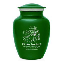 Knight Sharing Urn - Shamrock Green