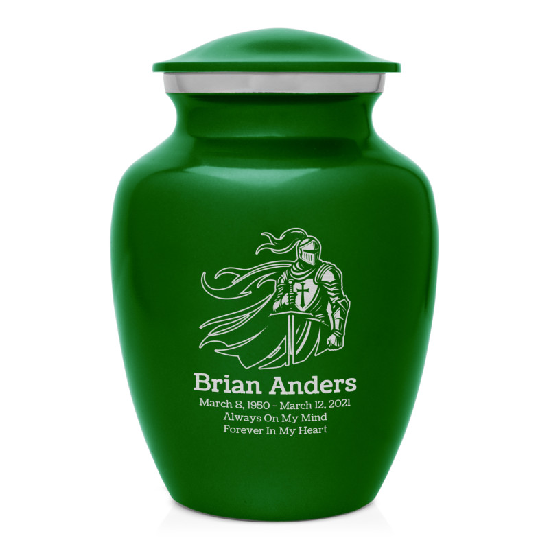 Knight Sharing Urn - Shamrock Green