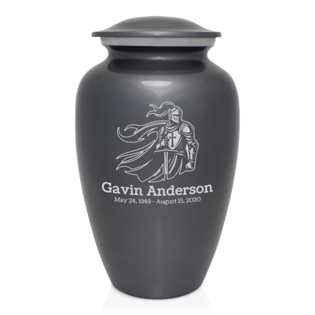 Knight Cremation Urn - Gunmetal Gray