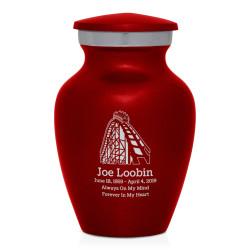 Roller Coaster Keepsake Urn - Ruby Red