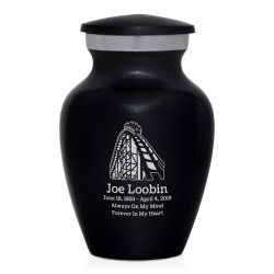 Roller Coaster Keepsake Urn - Jet Black