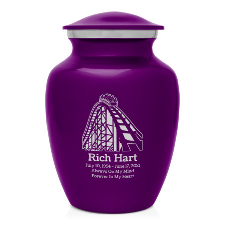 Roller Coaster Sharing Urn - Purple Luster