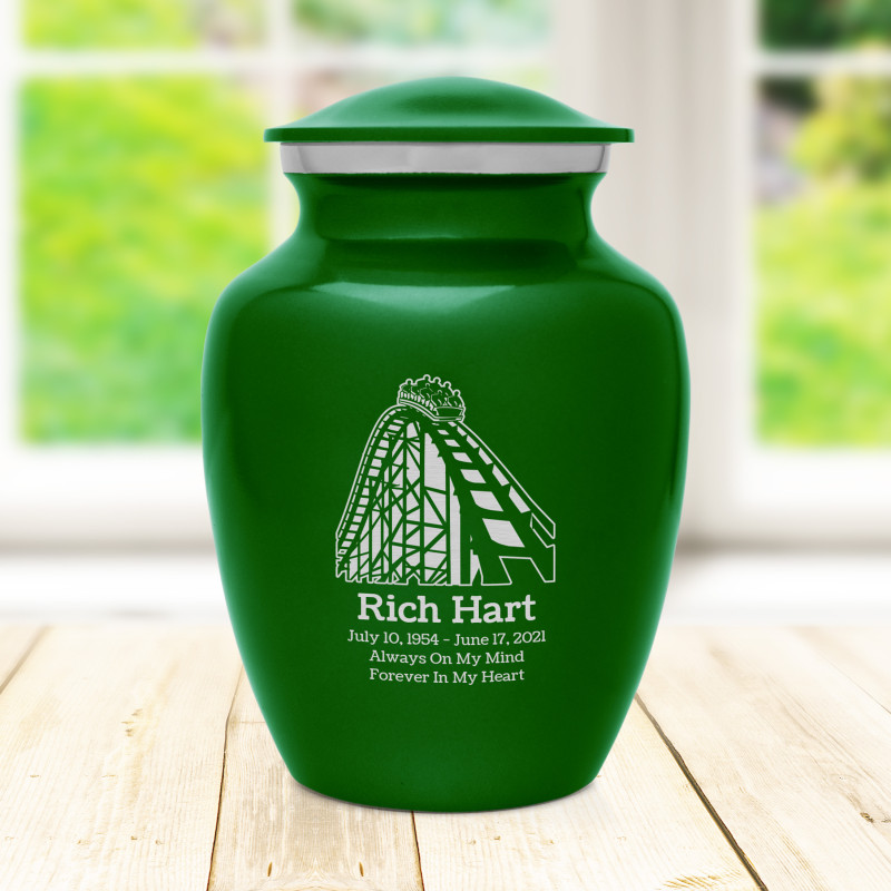 Roller Coaster Sharing Urn - Shamrock Green