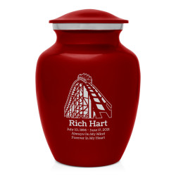 Roller Coaster Sharing Urn - Ruby Red