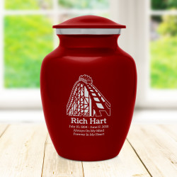 Roller Coaster Sharing Urn - Ruby Red