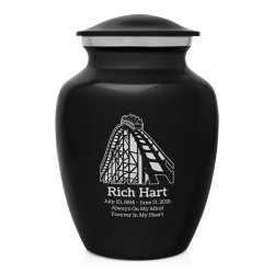Roller Coaster Sharing Urn - Jet Black