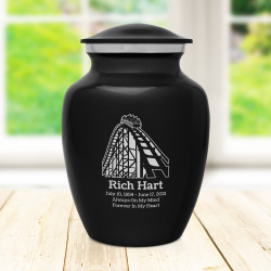 Roller Coaster Sharing Urn - Jet Black