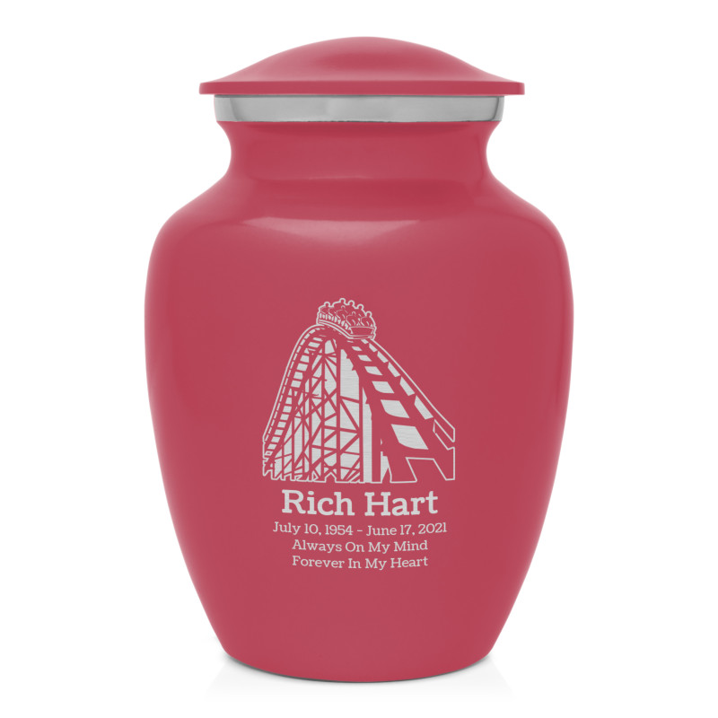 Roller Coaster Sharing Urn - Rose Pink